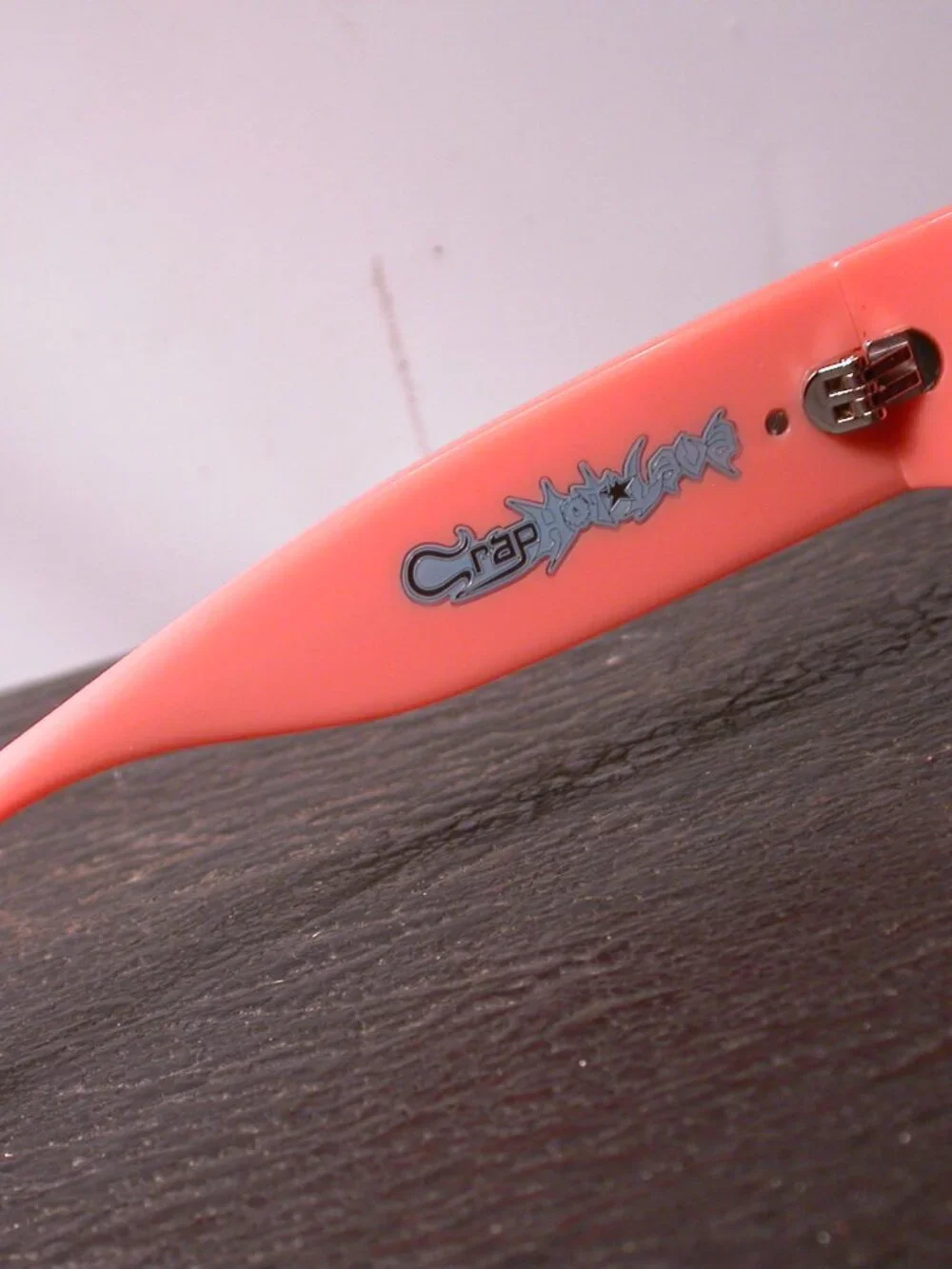 Crap Hot Lava Funk Daddy Peach Pink Modern Shades Sunglasses CLEAN